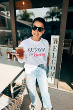 Load image into Gallery viewer, White Crewneck Cropped Runway Sweatshirt