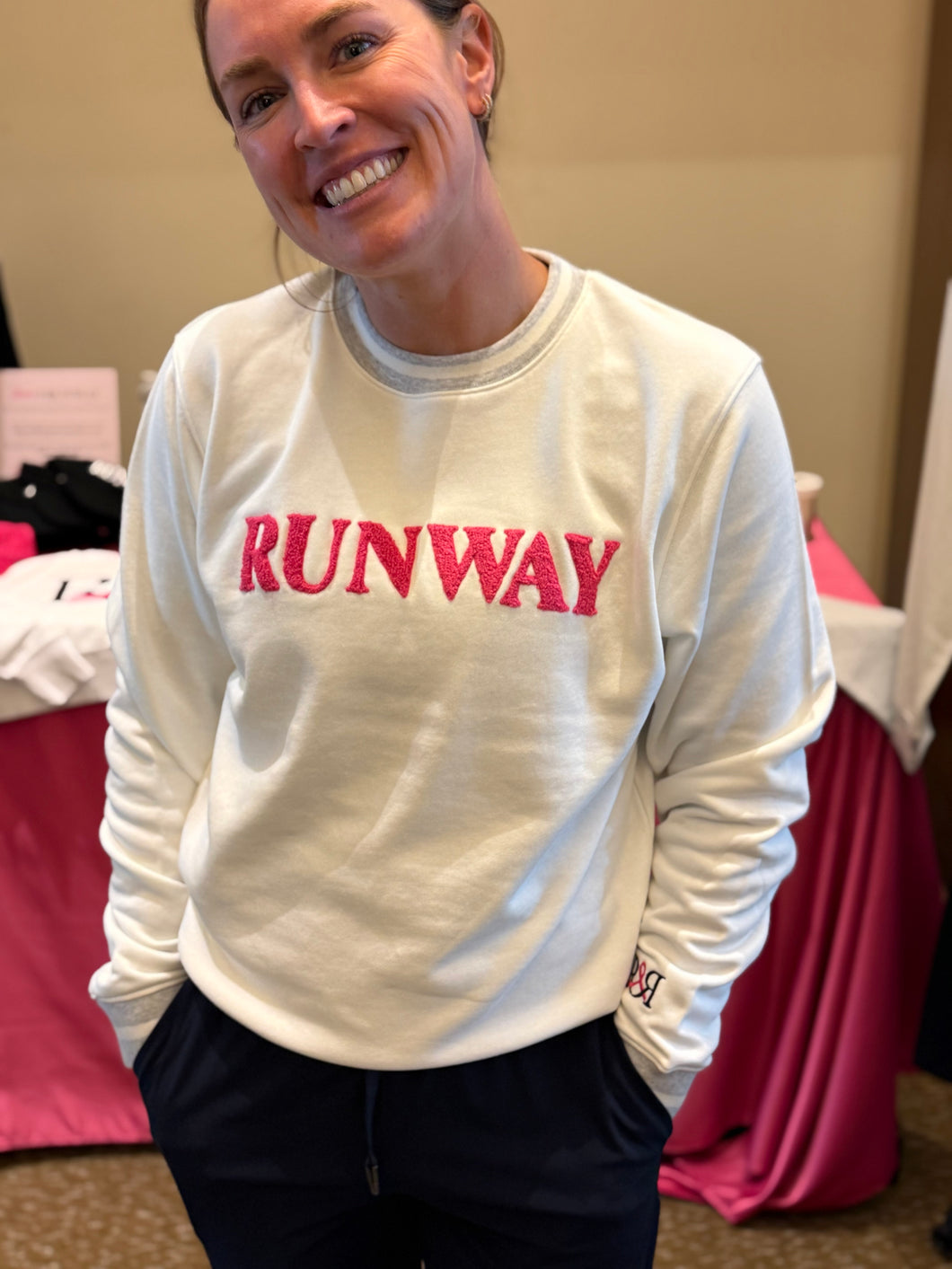 Ellsworth & Ivey White RUNWAY sweatshirt