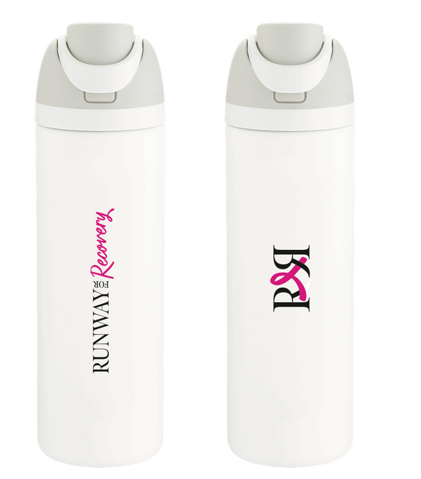 Owalla White Runway Water Bottle